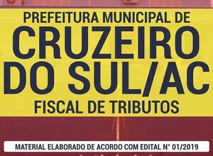 Apostila Concurso / Processo Seletivo Público Prefeitura de Cruzeiro do Sul – FISCAL DE TRIBUTOS