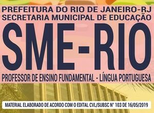 Apostila Concurso SME RIO – PROFESSOR DE ENSINO FUNDAMENTAL – LÍNGUA PORTUGUESA