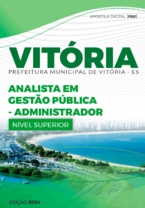 Apostila Analista em Gestão Pública Administrador Vitória ES 2024