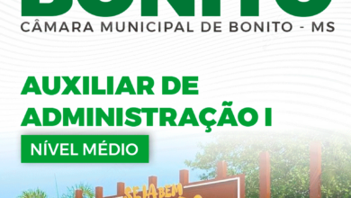 Apostila Auxiliar de Administração Câmara Bonito MS 2024