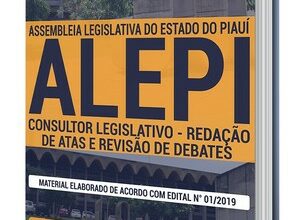 Apostila Concurso ALEPI – CONSULTOR LEGISLATIVO – REDAÇÃO DE ATAS E REVISÃO DE DEBATES