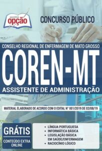 Apostila Concurso COREN MT – ASSISTENTE DE ADMINISTRAÇÃO