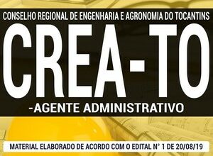 Apostila Concurso CREA TO – AGENTE ADMINISTRATIVO