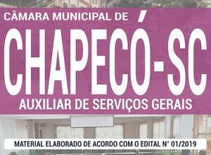 Apostila Concurso Câmara de Chapecó – AUXILIAR DE SERVIÇOS GERAIS