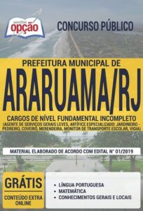 Apostila Concurso Prefeitura de Araruama – DIVERSOS CARGOS DE NÍVEL FUNDAMENTAL INCOMPLETO