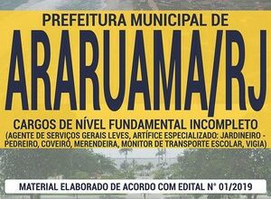 Apostila Concurso Prefeitura de Araruama – DIVERSOS CARGOS DE NÍVEL FUNDAMENTAL INCOMPLETO