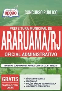 Apostila Concurso Prefeitura de Araruama – OFICIAL ADMINISTRATIVO