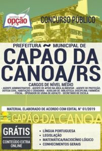 Apostila Concurso Prefeitura de Capão da Canoa – DIVERSOS CARGOS DE NÍVEL MÉDIO