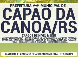 Apostila Concurso Prefeitura de Capão da Canoa – DIVERSOS CARGOS DE NÍVEL MÉDIO