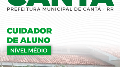 Apostila Cuidador de Aluno Cantá RR 2024