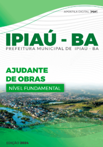 Apostila Ipiaú BA 2024 Ajudante De Obras