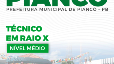 Apostila Piancó PB 2024 Técnico em Raio X