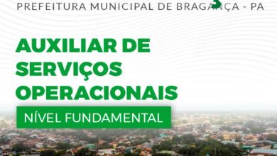 Apostila Prefeitura Bragança PA 2024 Auxiliar Serviços Operacionais