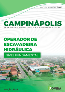 Apostila Prefeitura Campinápolis MT 2024 Operador Escavadeira