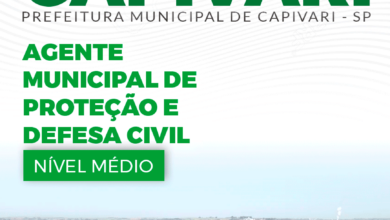 Apostila Prefeitura Capivari SP 2024 Agente Municipal Proteção Defesa Civil