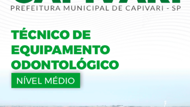 Apostila Prefeitura Capivari SP 2024 Técnico Equipamento Odontológico