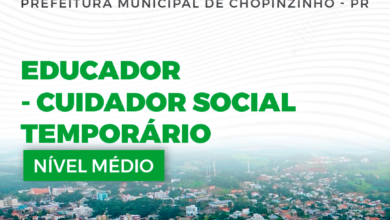 Apostila Prefeitura Chopinzinho PR 2024 Cuidador Social