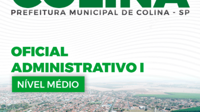 Apostila Prefeitura Colina SP 2024 Oficial Administrativo I