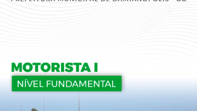 Apostila Prefeitura Damianópolis GO 2024 Motorista