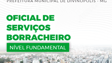 Apostila Prefeitura Divinópolis MG 2024 Oficial de Serviços Borracheiro