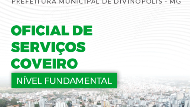 Apostila Prefeitura Divinópolis MG 2024 Oficial de Serviços Coveiro