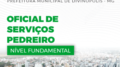 Apostila Prefeitura Divinópolis MG 2024 Oficial de Serviços Pedreiro