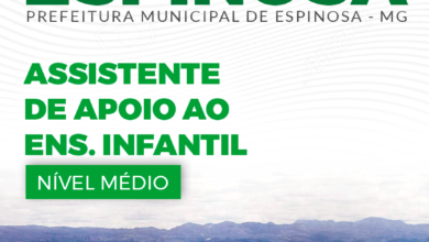 Apostila Prefeitura Espinosa MG 2024 Assistente de Apoio