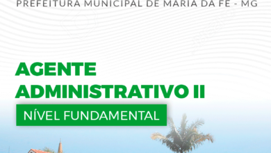 Apostila Prefeitura Maria da Fé MG 2024 Agente Administrativo II