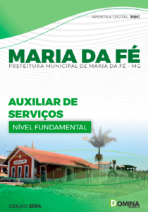 Apostila Prefeitura Maria da Fé MG 2024 Auxiliar De Serviços