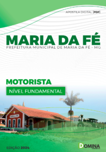 Apostila Prefeitura Maria da Fé MG 2024 Motorista