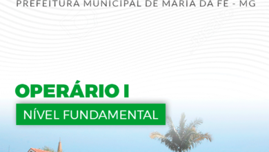 Apostila Prefeitura Maria da Fé MG 2024 Operário I