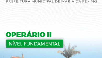 Apostila Prefeitura Maria da Fé MG 2024 Operário II