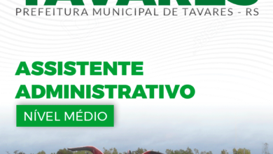 Apostila Prefeitura Tavares RS 2024 Assistente Administrativo