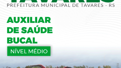 Apostila Prefeitura Tavares RS 2024 Auxiliar De Saúde Bucal