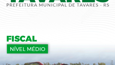 Apostila Prefeitura Tavares RS 2024 Fiscal