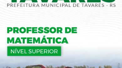 Apostila Prefeitura Tavares RS 2024 Professor De Matemática