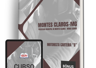 Apostila Prefeitura de Montes Claros – MG 2024 – Motorista Carteira “D”