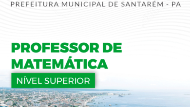 Apostila Professor de Matemática Santarém PA 2024