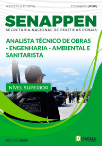 Apostila SENAPPEN 2024 Analista Téc Obras Engenharia Ambiental Sanitarista