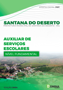 Apostila Santana Do Deserto MG 2024 Auxiliar De Serviços Escolares