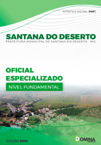 Apostila Santana Do Deserto MG 2024 Oficial Especializado