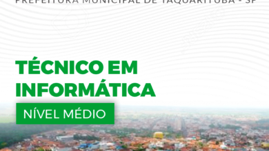 Apostila Técnico em Informática Taquarituba SP 2024