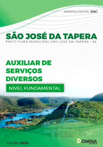 Apostila São José Da Tapera AL 2024 Auxiliar De Serviços Diversos