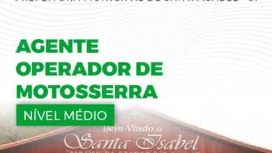 Apostila Agente Operador de Motosserra Santa Isabel SP 2024