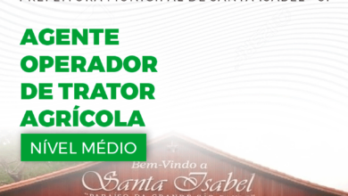 Apostila Agente Operador de Trator Agrícola Santa Isabel SP 2024