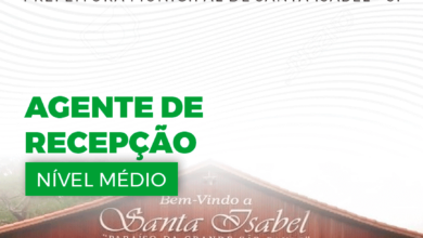 Apostila Agente de Recepção Santa Isabel SP 2024