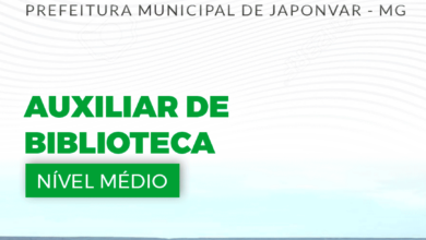 Apostila Auxiliar de Biblioteca Japonvar MG 2024