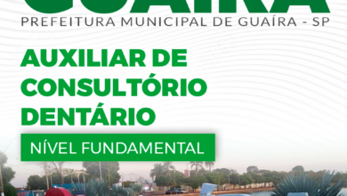 Apostila Auxiliar de Consultório Dentário Guaíra SP 2024