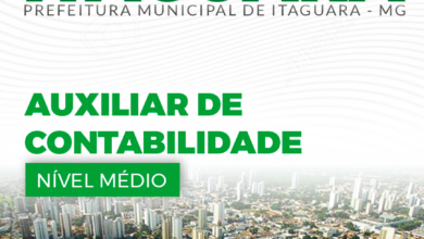 Apostila Auxiliar de Contabilidade Itaguara MG 2024