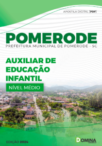 Apostila Auxiliar de Educação Infantil Pomerode SC 2024